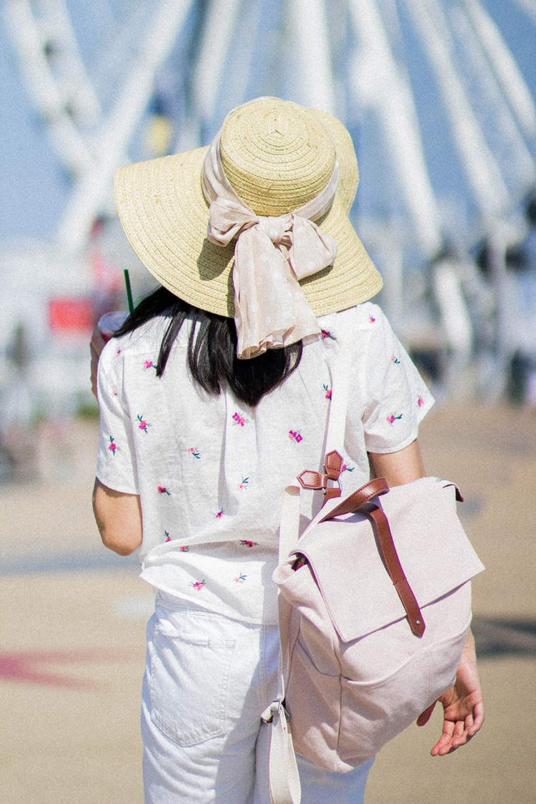 Abercrombie sale pink backpack