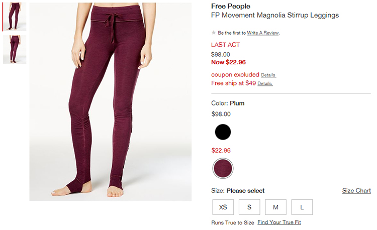 Free People FP Movement Leggings - Macy's