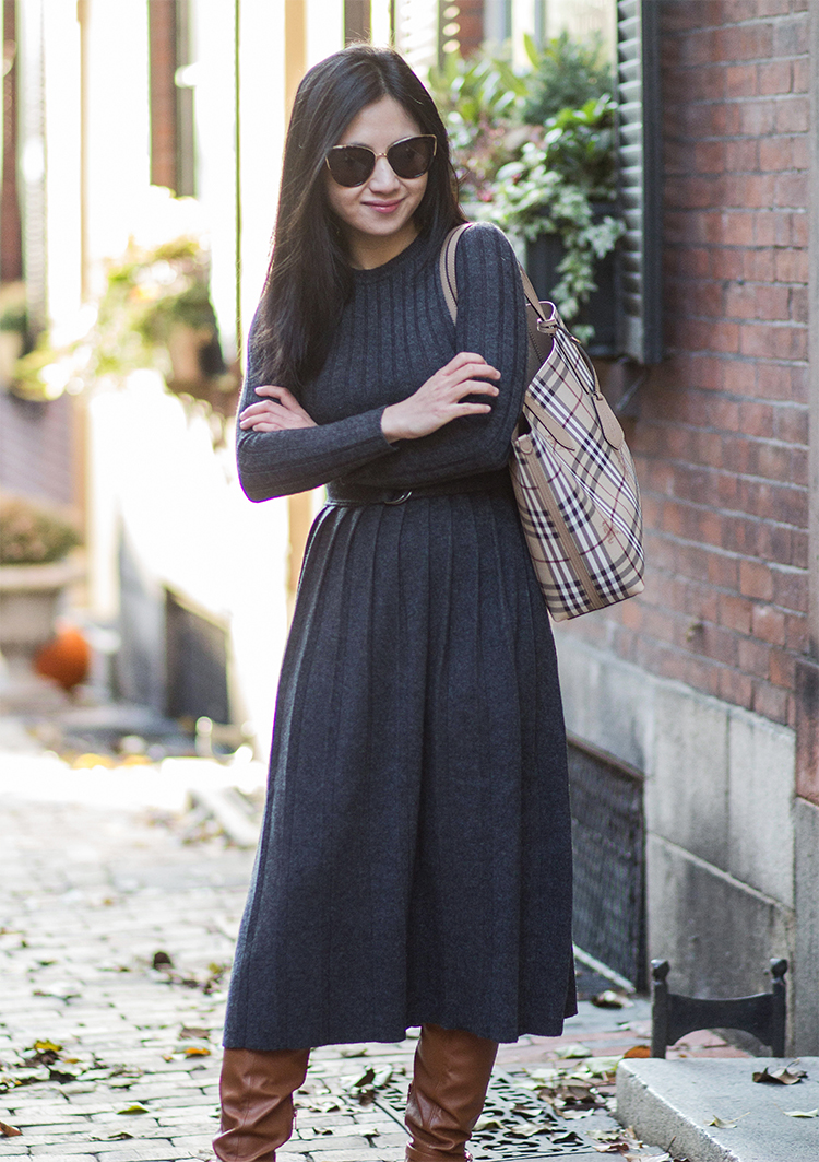 J crew belted sweater dress cheap