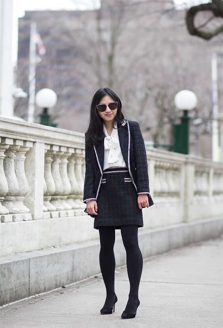 Chic Classics: Tweed Skirt Suit - Elle Blogs