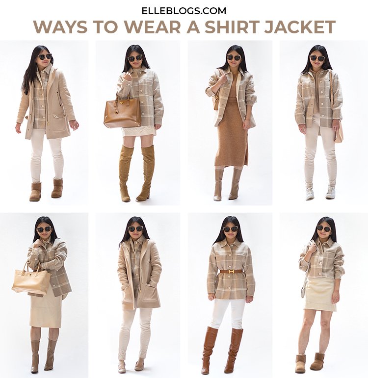 How to Wear A Shirt Jacket Shacket 4 Ways - Classy Yet Trendy