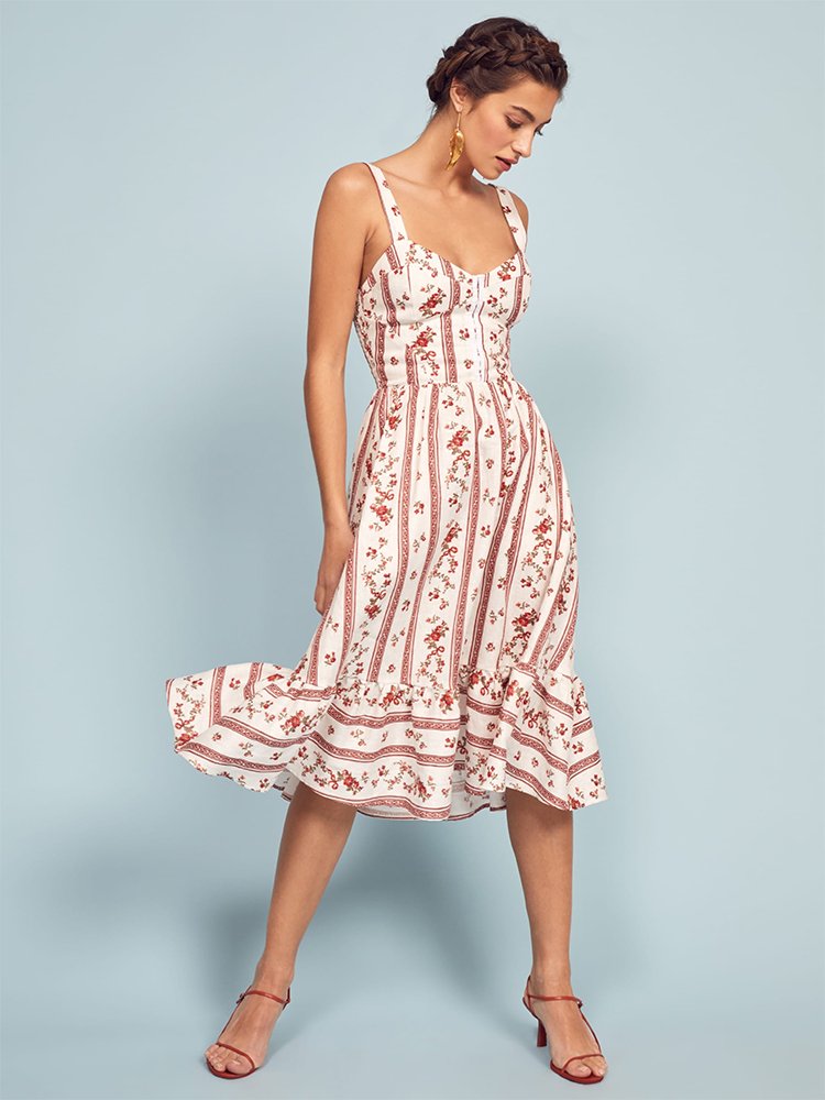 Reformation apricot dress hotsell